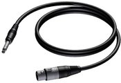 PROCAB Cable XLR female - 6.3mm jack male stereo 1.5m