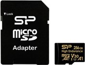 Silicon Power memory card microSDXC 256GB High Endurance + adapter