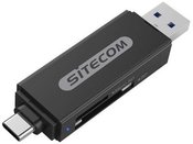 SITECOM Dual USB card reader USB-C USB-A